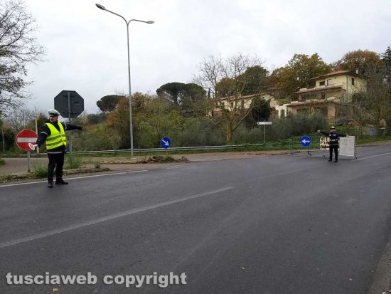 Montefiascone - Frana sulla Verentana - Traffico deviato