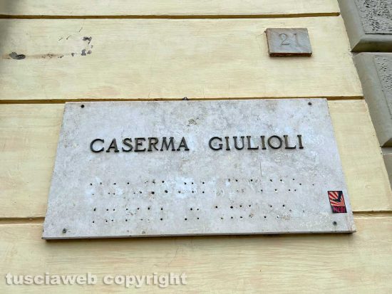 Viterbo - L'ex caserma della Guardia di finanza in piazza della Rocca
