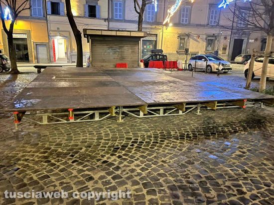 Viterbo - Il palco a San Faustino