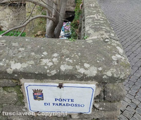 Viterbo - Discarica nel quartiere medioevale
