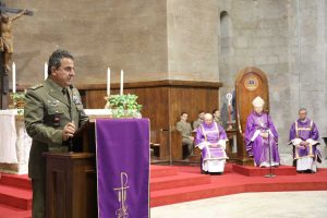 Viterbo - Precetto natalizi interforze - Discorso del comandante dell'aviazione dell'esercito