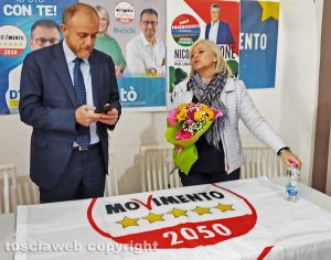 Civitavecchia - Donatella Bianchi nella sede del M5stelle