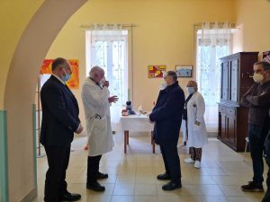 Acquapendente - Il vescovo Piazza in visita alla Rsa San Giuseppe