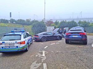 Orvieto - Le auto di lusso sequestrate