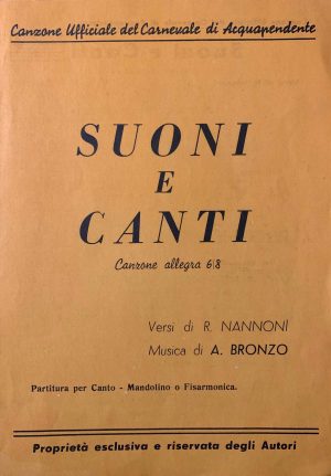 Canzone ufficiale del carnevale di Acquapendente