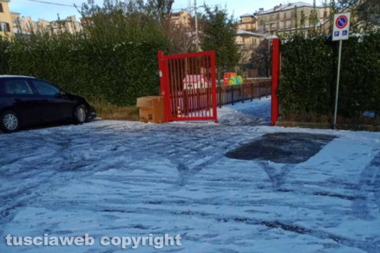 Montefiascone - La scuola materna "Le grazie" ieri mattina