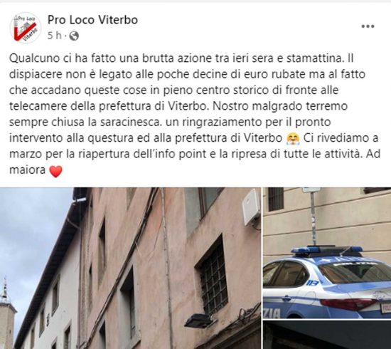 Il post della Proloco di Viterbo