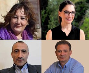 In alto da sinistra: Brunella Bassetti, Giada Travaglini - In basso da sinistra: Rolando Mastrogregori, Roberto Latagliata