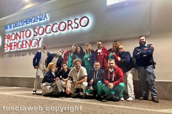 Il personale del pronto soccorso il primo dell'anno
