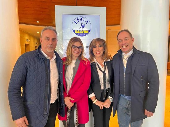 Carlo Pellegrini, Elisa Cepparotti, Emanuela Bartolini ed Edoardo Ciocchetti