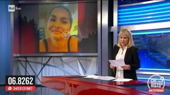 Maria Elena Radu a "Chi l’ha visto?"