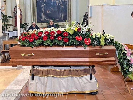Viterbo - I funerali di Giancarlo Sabatini
