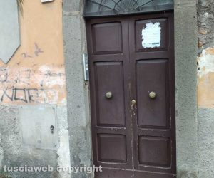 Viterbo - Porta della Verità - La casa dove ha abitato la famiglia Anticoli 