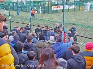 Civitavecchia - La contestazione dei tifosi