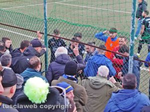 Civitavecchia - La contestazione dei tifosi