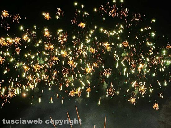 Nepi - I fuochi d'artificio in occasione dei festeggiamenti di Sant’Antonio Abate