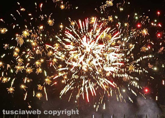 Nepi - I fuochi d'artificio in occasione dei festeggiamenti di Sant’Antonio Abate