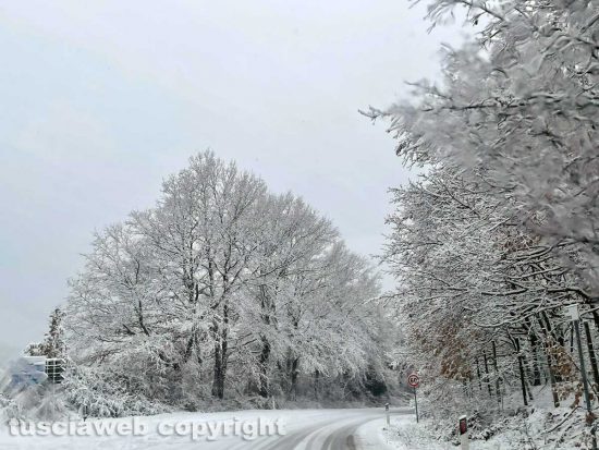 Viterbo - Neve sulla Cimina