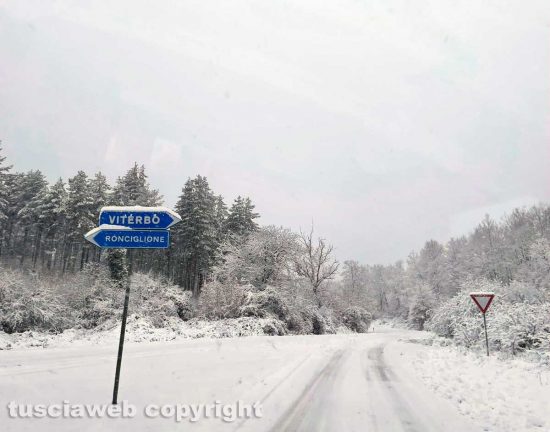 Viterbo - Neve sulla Cimina
