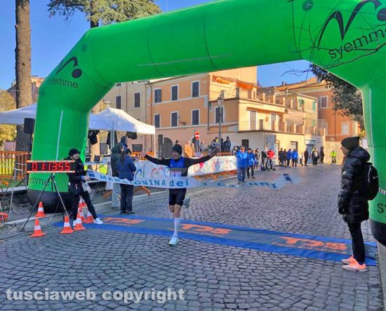 Civita Castellana - La maratonina dei tre comuni - Carmine Buccilli è il primo classificato