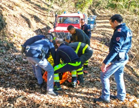 Monte Fogliano - Ciclista soccorso