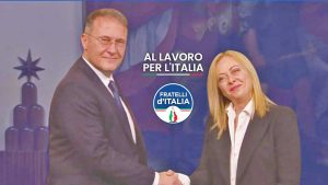 Roma - Edmondo Cirielli e Giorgia Meloni