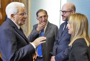 Roma - Mattarella con Meloni, Fontana e La Russa