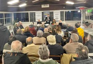 Montefiascone - La sala piena all’incontro di Emanuela Bartolini candidata consigliera regionale 