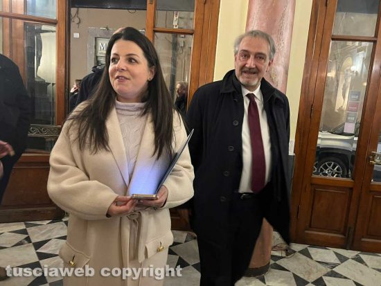 Francesco Rocca con la sua sostenitrice Chiara Frontini