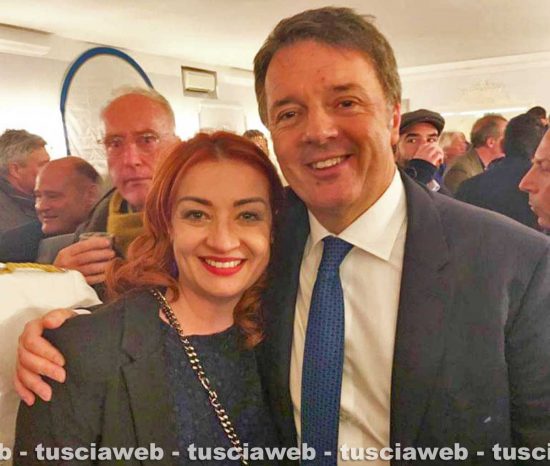 Civitavecchia - Marietta Tidei con Matteo Renzi