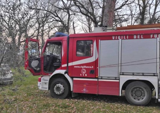 Gallese - Vigili del fuoco in azione