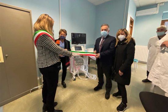 Il nuovo ecografo all'ospedale di Montefiascone