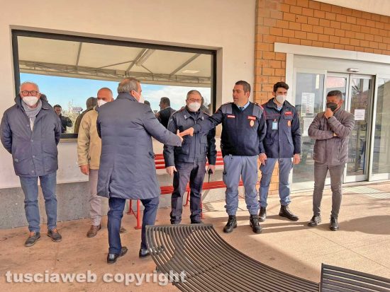 Viterbo - Inaugurazione posto polizia all'ospedale di Belcolle