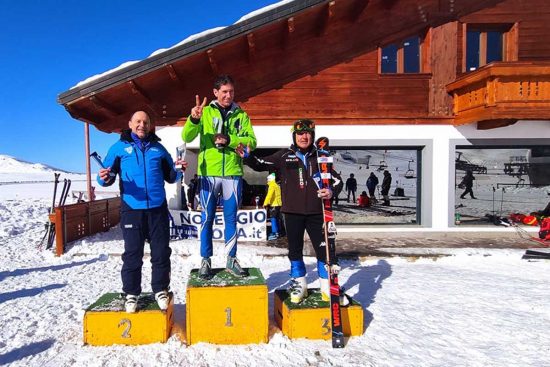 Sport - Sci - Sci club Viterbo - Gianluca Bacheca sul podio