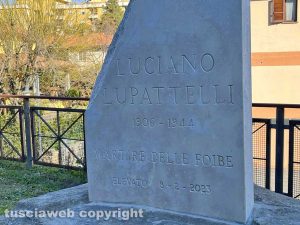 Vetralla - Inaugurazione stele martire Luciano Lupattelli