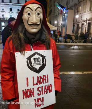 Roma - Palazzo Chigi - Gli esodati dal superbonus protestano