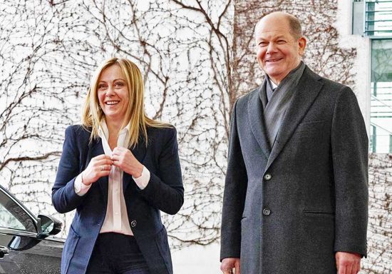 Berlino - Meloni e Scholz