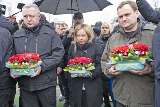 Giorgia Meloni in Ucraina