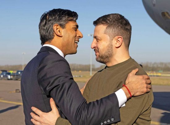 Rishi Sunak e Volodymyr Zelensky