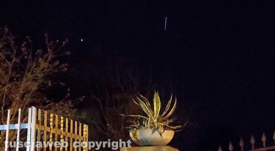 Viterbo - I satelliti di Starlink
