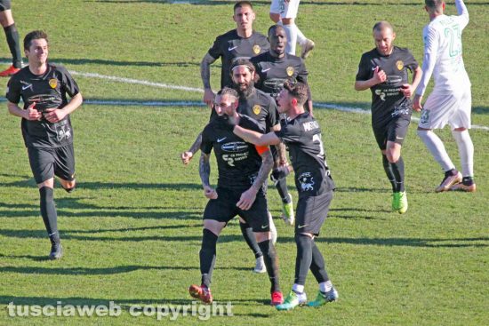 Sport - Calcio - Viterbese - L'esultanza di Daniel Semenzato