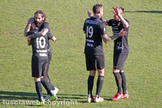 Sport - Calcio - Viterbese - L'esultanza dei gialloblù