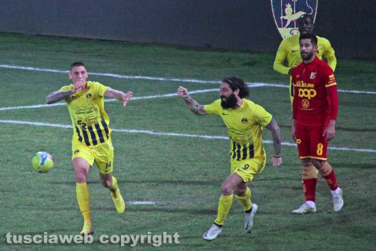 Sport - Calcio - Viterbese - L'esultanza di Cristian Riggio