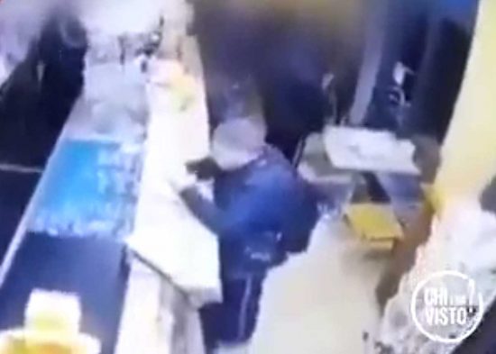 Montalto di Castro - Amzov Rakip ripreso dalle telecamere del bar