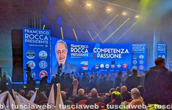 Roma - Manifestazione a sostegno di Francesco Rocca