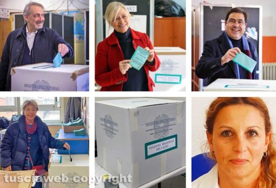 Elezioni regionali - Rocca, Bianchi, D'Amato, Rinaldi e Pecorilli