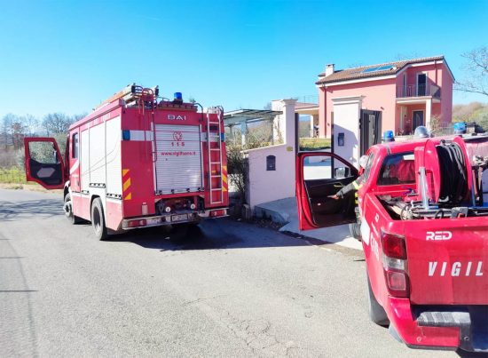 Vasanello - Anziano incastrato in un motocoltivatore