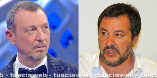 Amadeus e Matteo Salvini
