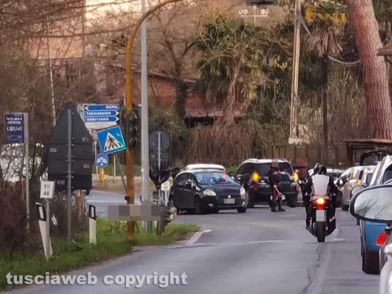Scontro auto-moto a Sutri