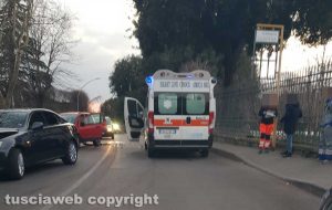 Viterbo - Incidente in via del Pilastro